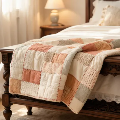 Coyuchi handstitched quilts
